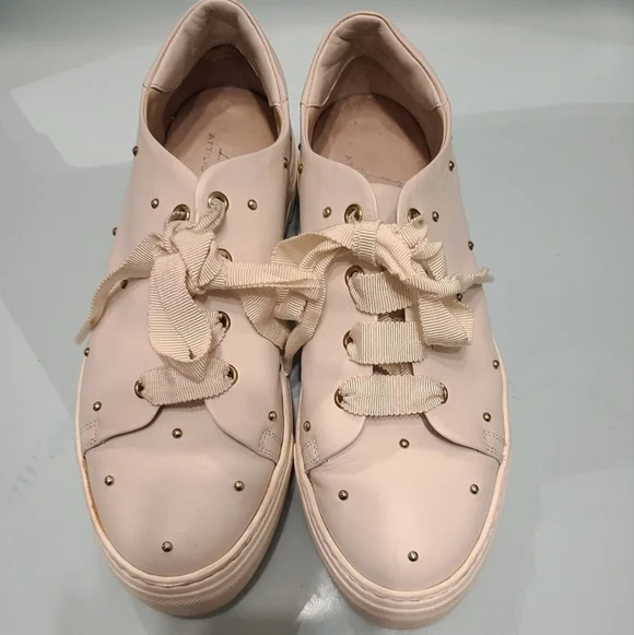 AGL women's Italian leather plate-forme sneakers size 36 or 6 us - Picture 2 of 13